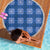Royal Blue Hawaiian Quilt Beach Blanket Hawaii Pineapple Monstera Palaka Motifs - Polynesian Pride