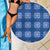Royal Blue Hawaiian Quilt Beach Blanket Hawaii Pineapple Monstera Palaka Motifs - Polynesian Pride