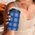 Royal Blue Hawaiian Quilt 4 in 1 Can Cooler Tumbler Hawaii Pineapple Monstera Palaka Motifs - Polynesian Pride