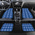 Royal Blue Hawaiian Quilt Car Mats Hawaii Pineapple Monstera Palaka Motifs - Polynesian Pride