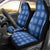 Royal Blue Hawaiian Quilt Car Seat Cover Hawaii Pineapple Monstera Palaka Motifs - Polynesian Pride