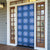 Royal Blue Hawaiian Quilt Door Cover Hawaii Pineapple Monstera Palaka Motifs - Polynesian Pride