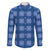 Royal Blue Hawaiian Quilt Family Matching Off Shoulder Short Dress and Hawaiian Shirt Hawaii Pineapple Monstera Palaka Motifs - Polynesian Pride