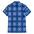 Royal Blue Hawaiian Quilt Family Matching Short Sleeve Bodycon Dress and Hawaiian Shirt Hawaii Pineapple Monstera Palaka Motifs - Polynesian Pride