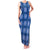 Royal Blue Hawaiian Quilt Family Matching Tank Maxi Dress and Hawaiian Shirt Hawaii Pineapple Monstera Palaka Motifs - Polynesian Pride