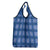 Royal Blue Hawaiian Quilt Grocery Bag Hawaii Pineapple Monstera Palaka Motifs - Polynesian Pride