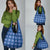 Royal Blue Hawaiian Quilt Grocery Bag Hawaii Pineapple Monstera Palaka Motifs - Polynesian Pride