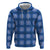 Royal Blue Hawaiian Quilt Hoodie Hawaii Pineapple Monstera Palaka Motifs - Polynesian Pride