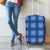 Royal Blue Hawaiian Quilt Luggage Cover Hawaii Pineapple Monstera Palaka Motifs - Polynesian Pride