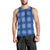 Royal Blue Hawaiian Quilt Men Tank Top Hawaii Pineapple Monstera Palaka Motifs - Polynesian Pride