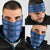 Royal Blue Hawaiian Quilt Neck Gaiter Hawaii Pineapple Monstera Palaka Motifs - Polynesian Pride