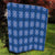 Royal Blue Hawaiian Quilt Quilt Hawaii Pineapple Monstera Palaka Motifs - Polynesian Pride