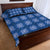 Royal Blue Hawaiian Quilt Quilt Bed Set Hawaii Pineapple Monstera Palaka Motifs - Polynesian Pride