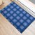 Royal Blue Hawaiian Quilt Rubber Doormat Hawaii Pineapple Monstera Palaka Motifs - Polynesian Pride