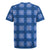 Royal Blue Hawaiian Quilt Rugby Jersey Hawaii Pineapple Monstera Palaka Motifs - Polynesian Pride