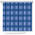 Royal Blue Hawaiian Quilt Shower Curtain Hawaii Pineapple Monstera Palaka Motifs - Polynesian Pride