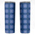 Royal Blue Hawaiian Quilt Skinny Tumbler Hawaii Pineapple Monstera Palaka Motifs - Polynesian Pride