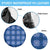 Royal Blue Hawaiian Quilt Spare Tire Cover Hawaii Pineapple Monstera Palaka Motifs - Polynesian Pride