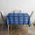 Royal Blue Hawaiian Quilt Tablecloth Hawaii Pineapple Monstera Palaka Motifs - Polynesian Pride