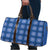 Royal Blue Hawaiian Quilt Travel Bag Hawaii Pineapple Monstera Palaka Motifs - Polynesian Pride