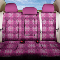 Pink Hawaiian Quilt Back Car Seat Cover Hawaii Pineapple Monstera Palaka Motifs - Polynesian Pride