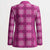 Pink Hawaiian Quilt Blazer Hawaii Pineapple Monstera Palaka Motifs - Polynesian Pride