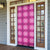 Pink Hawaiian Quilt Door Cover Hawaii Pineapple Monstera Palaka Motifs - Polynesian Pride