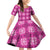 Pink Hawaiian Quilt Family Matching Off Shoulder Short Dress and Hawaiian Shirt Hawaii Pineapple Monstera Palaka Motifs - Polynesian Pride