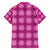 Pink Hawaiian Quilt Family Matching Short Sleeve Bodycon Dress and Hawaiian Shirt Hawaii Pineapple Monstera Palaka Motifs - Polynesian Pride