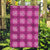 Pink Hawaiian Quilt Garden Flag Hawaii Pineapple Monstera Palaka Motifs - Polynesian Pride