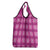 Pink Hawaiian Quilt Grocery Bag Hawaii Pineapple Monstera Palaka Motifs - Polynesian Pride
