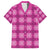 Pink Hawaiian Quilt Hawaiian Shirt Hawaii Pineapple Monstera Palaka Motifs - Polynesian Pride