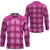 Pink Hawaiian Quilt Hockey Jersey Hawaii Pineapple Monstera Palaka Motifs - Polynesian Pride