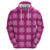 Pink Hawaiian Quilt Hoodie Hawaii Pineapple Monstera Palaka Motifs - Polynesian Pride