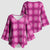 Pink Hawaiian Quilt Kimono Sleeve Blouse Hawaii Pineapple Monstera Palaka Motifs - Polynesian Pride