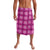 Pink Hawaiian Quilt Lavalava Hawaii Pineapple Monstera Palaka Motifs - Polynesian Pride