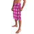 Pink Hawaiian Quilt Lavalava Hawaii Pineapple Monstera Palaka Motifs - Polynesian Pride