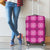 Pink Hawaiian Quilt Luggage Cover Hawaii Pineapple Monstera Palaka Motifs - Polynesian Pride
