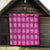Pink Hawaiian Quilt Quilt Hawaii Pineapple Monstera Palaka Motifs - Polynesian Pride