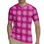 Pink Hawaiian Quilt Rugby Jersey Hawaii Pineapple Monstera Palaka Motifs - Polynesian Pride