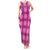 Pink Hawaiian Quilt Tank Maxi Dress Hawaii Pineapple Monstera Palaka Motifs - Polynesian Pride