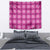 Pink Hawaiian Quilt Tapestry Hawaii Pineapple Monstera Palaka Motifs - Polynesian Pride