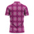 Pink Hawaiian Quilt Zipper Polo Shirt Hawaii Pineapple Monstera Palaka Motifs - Polynesian Pride