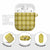 Yellow Hawaiian Quilt AirPods Case Hawaii Pineapple Monstera Palaka Motifs - Polynesian Pride