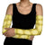 Yellow Hawaiian Quilt Arm Sleeves Hawaii Pineapple Monstera Palaka Motifs - Polynesian Pride