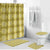 Yellow Hawaiian Quilt Bathroom Set Hawaii Pineapple Monstera Palaka Motifs - Polynesian Pride