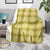 Yellow Hawaiian Quilt Blanket Hawaii Pineapple Monstera Palaka Motifs - Polynesian Pride