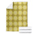 Yellow Hawaiian Quilt Blanket Hawaii Pineapple Monstera Palaka Motifs - Polynesian Pride