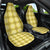 Yellow Hawaiian Quilt Car Seat Cover Hawaii Pineapple Monstera Palaka Motifs - Polynesian Pride