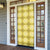 Yellow Hawaiian Quilt Door Cover Hawaii Pineapple Monstera Palaka Motifs - Polynesian Pride